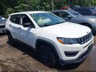 2021 Jeep Compass Sport White vin: 3C4NJDAB6MT507293