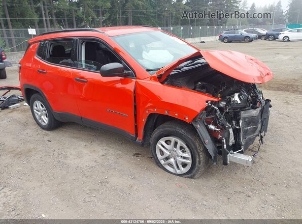 3C4NJDABXJT457154 2018 JEEP COMPASS Red Առջևի աջ