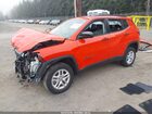 2018 Jeep Compass Sport 4x4 Red vin: 3C4NJDABXJT457154