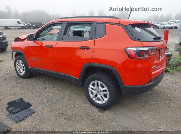 3C4NJDABXJT457154 2018 JEEP COMPASS Red Հետևի ձախ