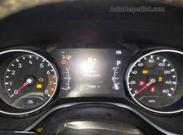 3C4NJDBB3JT392453 2018 JEEP COMPASS Gray Vista del cuadro de instrumentos