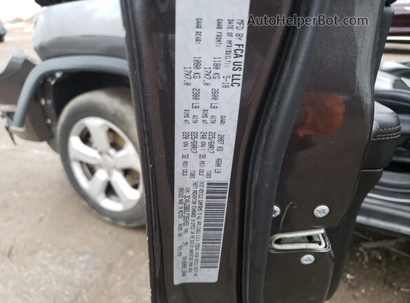 3C4NJDBB3JT392453 2018 JEEP COMPASS Gray Vista de la etiqueta del VIN