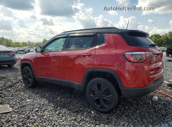 3C4NJDBB8JT453571 2018 JEEP COMPASS Red Rear left