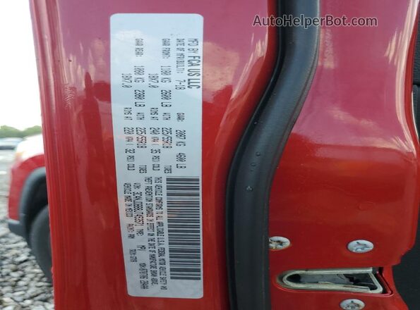 3C4NJDBB8JT453571 2018 JEEP COMPASS Red VIN sticker view