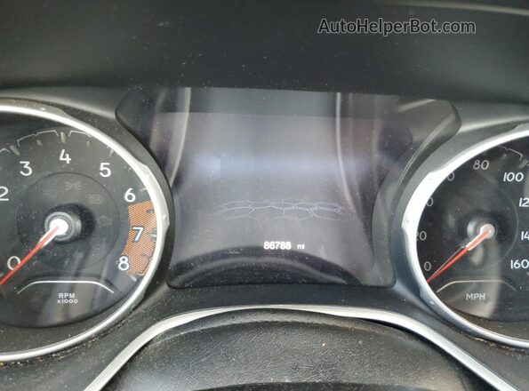 3C4NJDBB8JT453571 2018 JEEP COMPASS Red Instrument cluster view