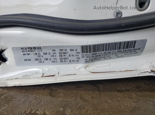 3C4NJDBB9JT230438 2018 JEEP COMPASS White Vista interior de 360 grados