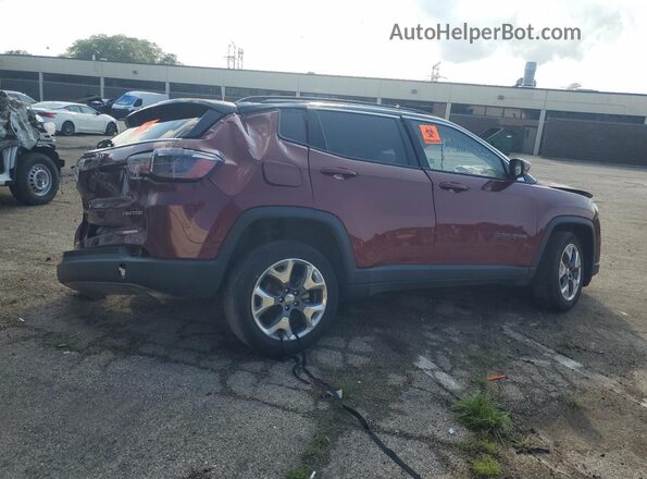 3C4NJDCB3MT603539 2021 JEEP COMPASS Burgundy Задня права чверть