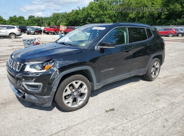 3C4NJDCBXJT458091 2018 JEEP COMPASS Черный Передняя левая четверть