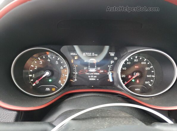 3C4NJDDB0JT128653 2018 JEEP COMPASS Orange Սարքավորումների վահանակի տեսք