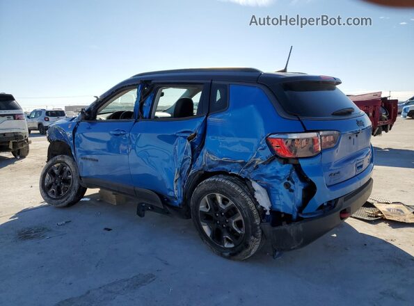 3C4NJDDB1JT454784 2018 JEEP COMPASS Синий Задняя левая четверть