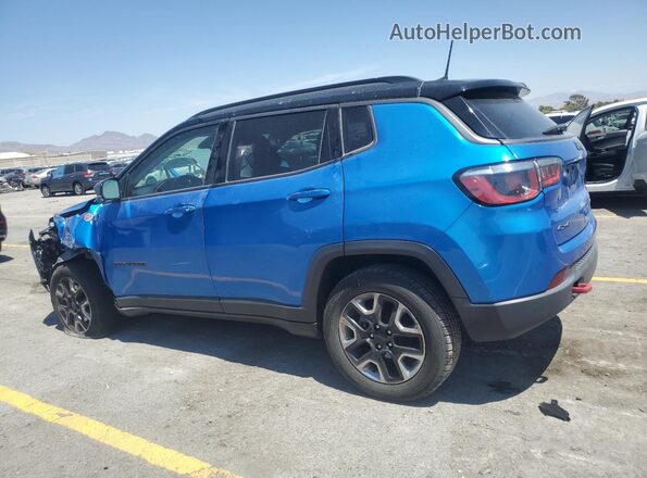 3C4NJDDB4JT146119 2018 JEEP COMPASS Blue Հետևի ձախ