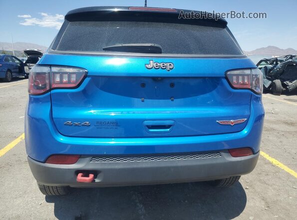 3C4NJDDB4JT146119 2018 JEEP COMPASS Blue Հետևի տեսք