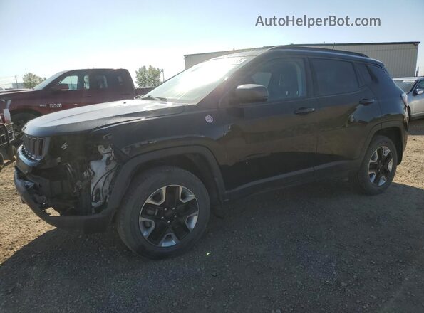 3C4NJDDB5JT230661 2018 JEEP COMPASS Черный Передняя левая четверть