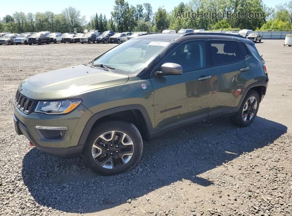 3C4NJDDB7JT376575 2018 JEEP COMPASS Green წინა მარცხენა ხედი სამი მეოთხედიდან