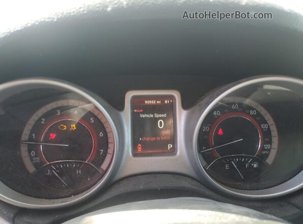 3C4PDCAB1JT510382 2018 DODGE JOURNEY Белый Вид щитка приборов