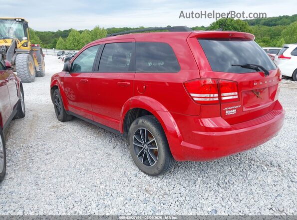 3C4PDCAB5JT236992 2018 DODGE JOURNEY Красный Задняя левая четверть