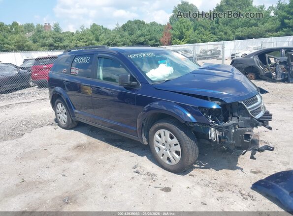 3C4PDCAB7JT218591 2018 DODGE JOURNEY Blue Delantero derecho