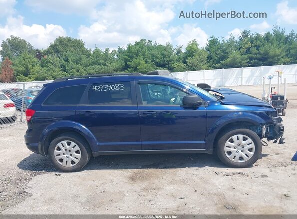 3C4PDCAB7JT218591 2018 DODGE JOURNEY Blue Vista interior trasera