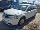 2018 Dodge Journey Se White vin: 3C4PDCABXJT257482