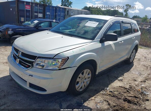 3C4PDCABXJT257482 2018 DODGE JOURNEY White Առջևի ձախ երեք քառորդ տեսարան