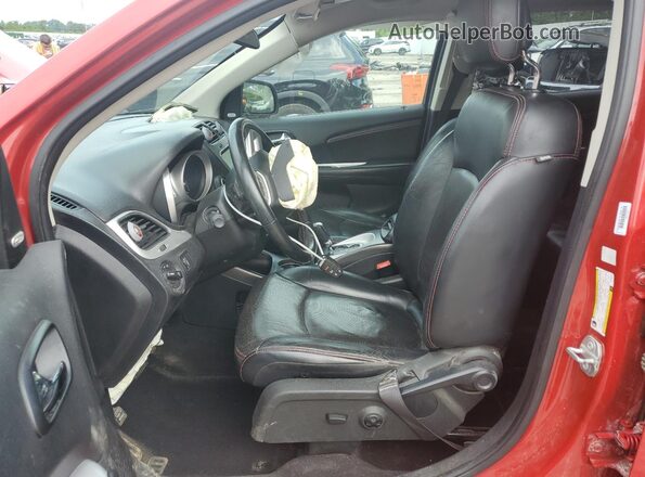 3C4PDCEG7JT474610 2018 DODGE JOURNEY Красный Вид салона спереди