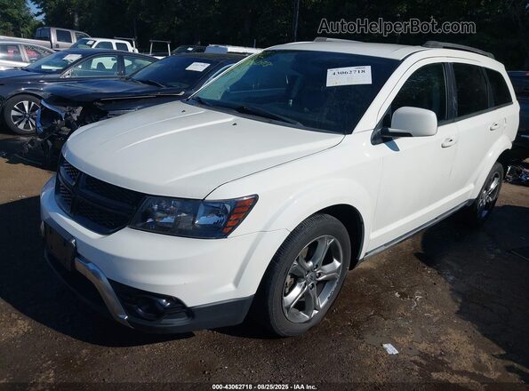 3C4PDCGGXJT212271 2018 DODGE JOURNEY White Առջևի ձախ երեք քառորդ տեսարան