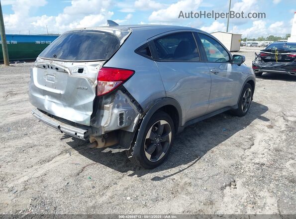 3CZRU6H53JM709965 2018 HONDA HR-V Серебряный Задняя правая четверть