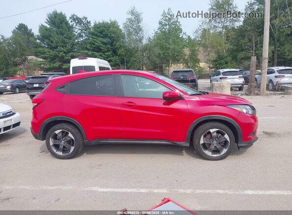 3CZRU6H55JM717517 2018 HONDA HR-V Red Widok wnętrza z tyłu