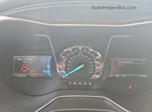 3FA6P0D97JR128306 2018 FORD FUSION Угольный Вид щитка приборов