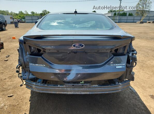 3FA6P0D97JR128306 2018 FORD FUSION Угольный Вид сзади