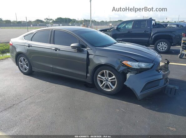 3FA6P0HD0JR201692 2018 FORD FUSION Серый Передняя правая четверть