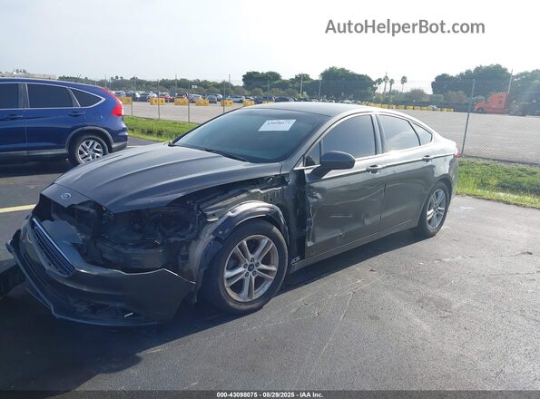 3FA6P0HD0JR201692 2018 FORD FUSION Серый Вид спереди