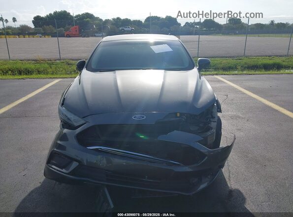 3FA6P0HD0JR201692 2018 FORD FUSION Серый Вид задней части салона