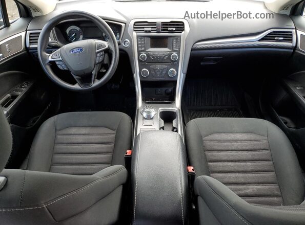 3FA6P0HD1JR217061 2018 FORD FUSION Blue Առջևի վահանակի տեսք
