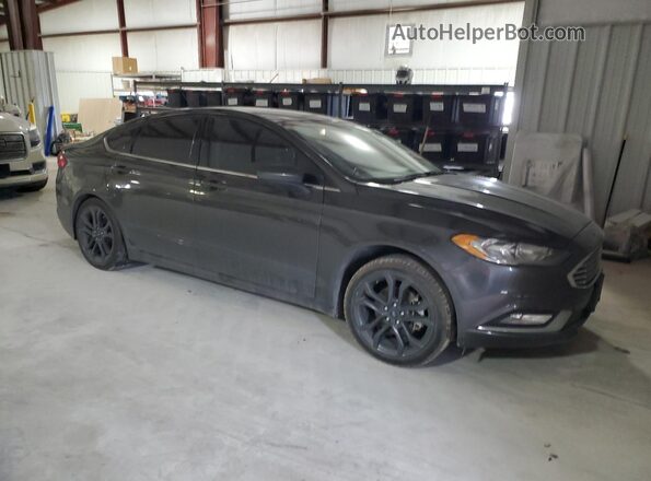 3FA6P0HD1JR256555 2018 FORD FUSION Серый Передняя правая четверть