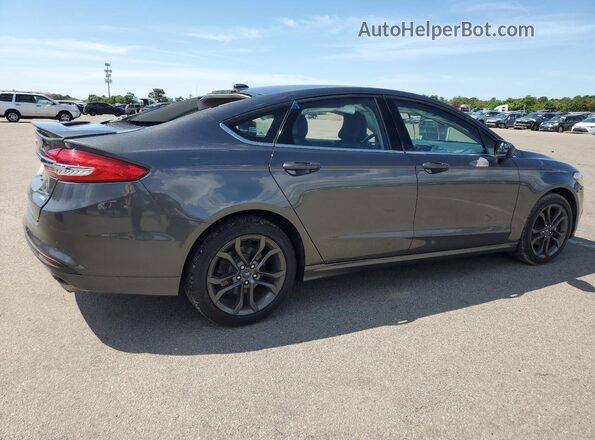 3FA6P0HD3JR212914 2018 FORD FUSION Gray Trasero derecho