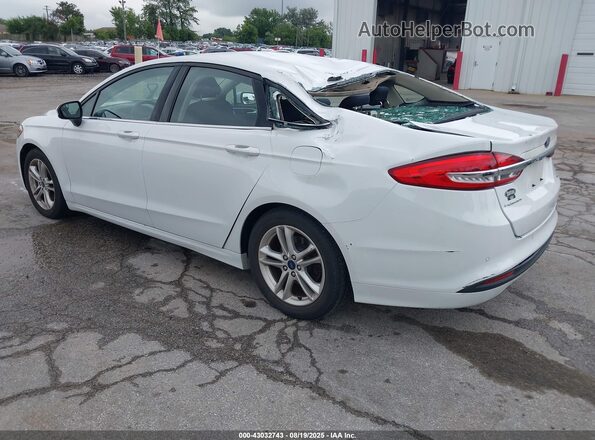 3FA6P0HD3JR284521 2018 FORD FUSION Белый Задняя левая четверть