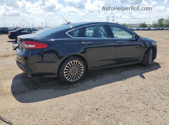 3FA6P0HD4JR160452 2018 FORD FUSION Black უკანა მარჯვენა