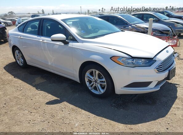 3FA6P0HD7JR285378 2018 FORD FUSION White Delantero derecho