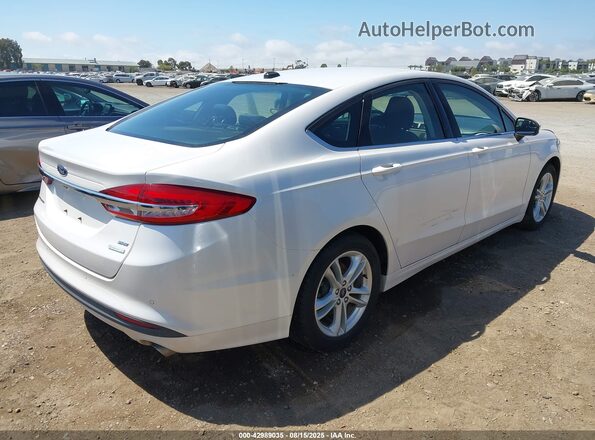 3FA6P0HD7JR285378 2018 FORD FUSION White Trasero derecho