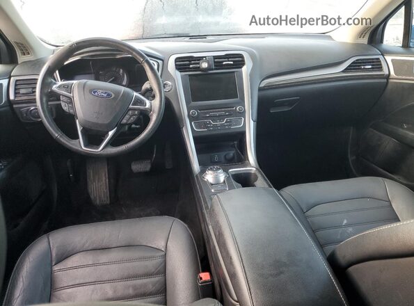 3FA6P0HD8JR240482 2018 FORD FUSION Blue Вид панелі приладів