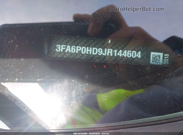 3FA6P0HD9JR144604 2018 FORD FUSION Серый Вид подкапотного пространства