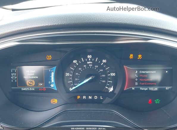 3FA6P0LU0KR125609 2019 FORD FUSION HYBRID Серый Вид задних сидений