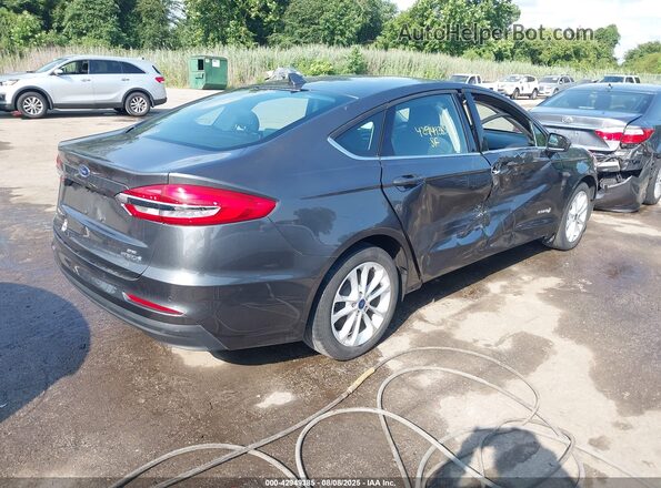 3FA6P0LU0KR125609 2019 FORD FUSION HYBRID Серый Задняя правая четверть