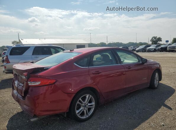 3FA6P0LU3JR172793 2018 FORD FUSION Red Tył prawy