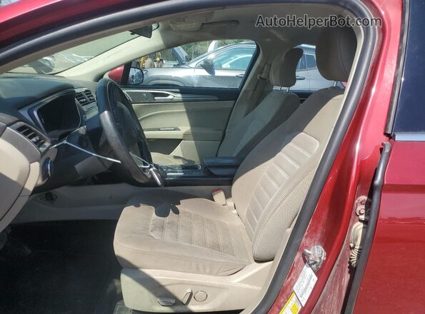 3FA6P0LU3JR172793 2018 FORD FUSION Red Widok wnętrza z przodu