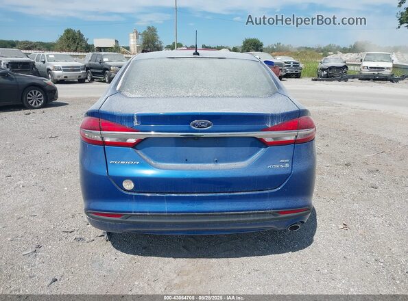 3FA6P0LU5JR128679 2018 FORD FUSION HYBRID Blue 