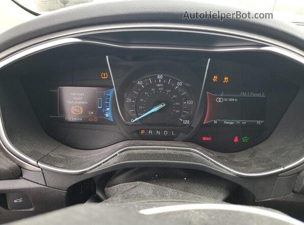 3FA6P0LU5JR259143 2018 FORD FUSION Charcoal ხელსაწყოთა პანელის ხედი