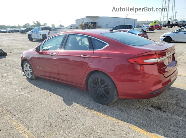 3FA6P0LU8JR143080 2018 FORD FUSION Red Հետևի ձախ