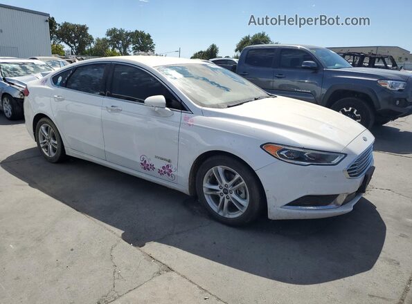 3FA6P0LU9JR171387 2018 FORD FUSION White Delantero derecho